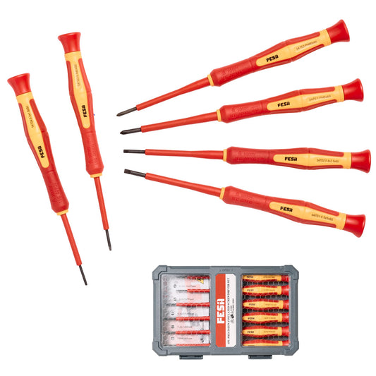 6-pc Insulated Precision Tweaker Screwdriver Set w/ Magnetic S2 Tips - Default Title