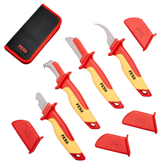 4-Piece Insulated Dismantling Cable Knife Set - Default Title