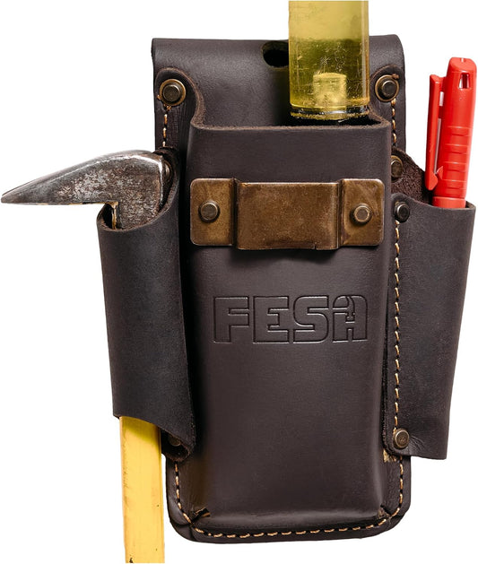 4-in-1 Small Leather Tool Pouch
